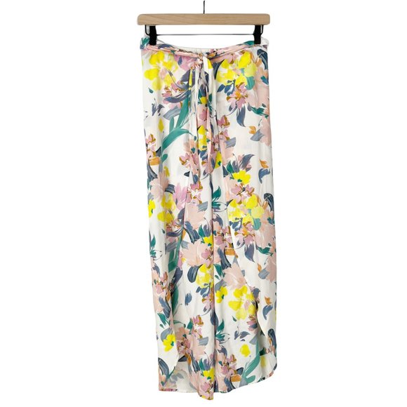 Anthropologie High Rise Boho Floral Wide Leg Flowy Relaxed Fit Bohemian Pants - Picture 4 of 11